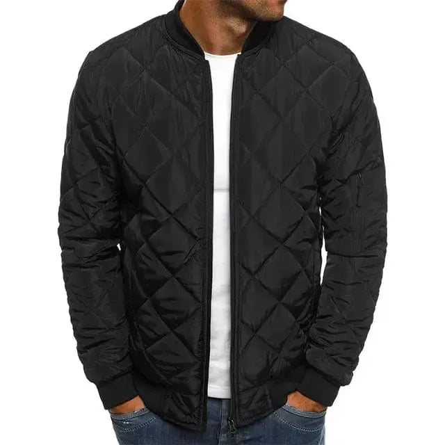Blouson Matelassé Noir Homme - Élégance et Confort