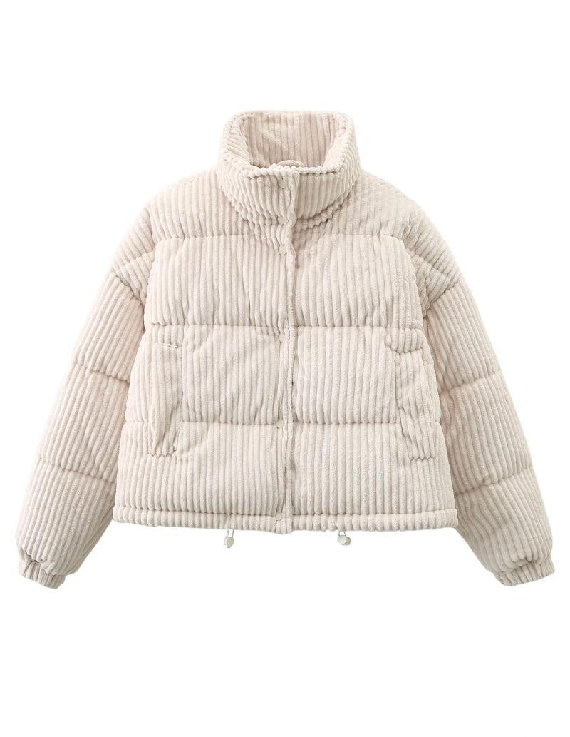 Doudoune Velours Éclatante Blanche