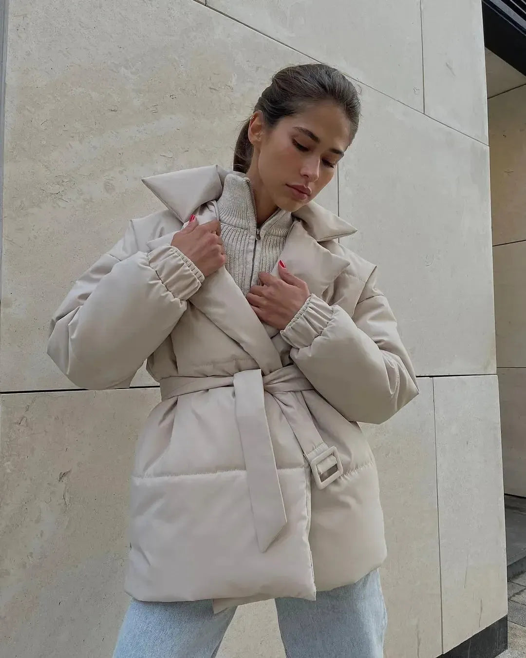 Doudoune Femme Élégamment Cintrée