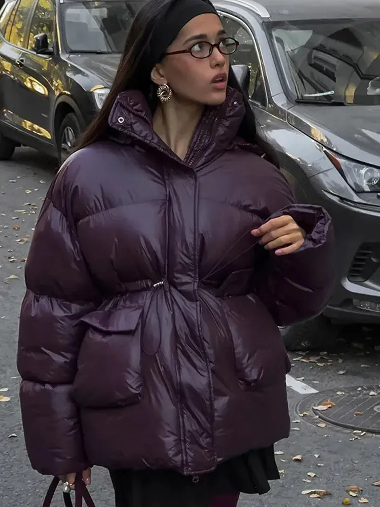 Doudoune Femme Violette Élégance