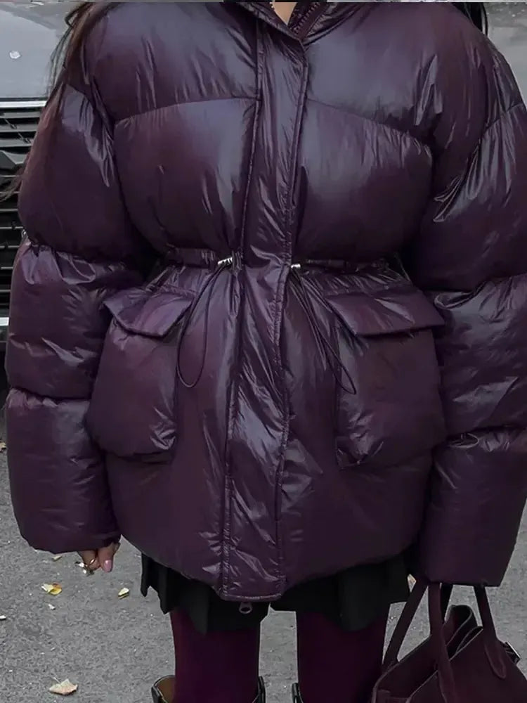 Doudoune Femme Violette Élégance