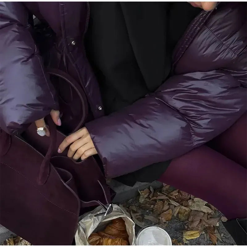 Doudoune Femme Violette Élégance
