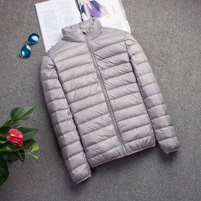 Doudoune légère pour homme en gris élégance