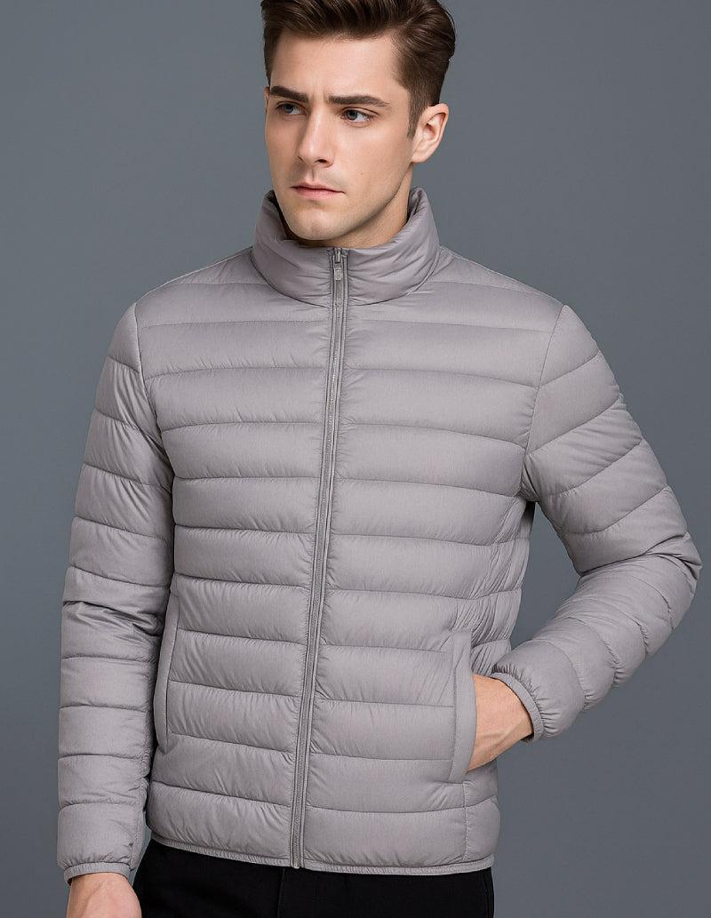 Doudoune légère pour homme en gris élégance