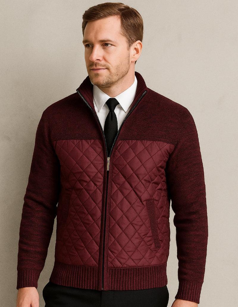 Gilet Homme Bordeaux Élégance