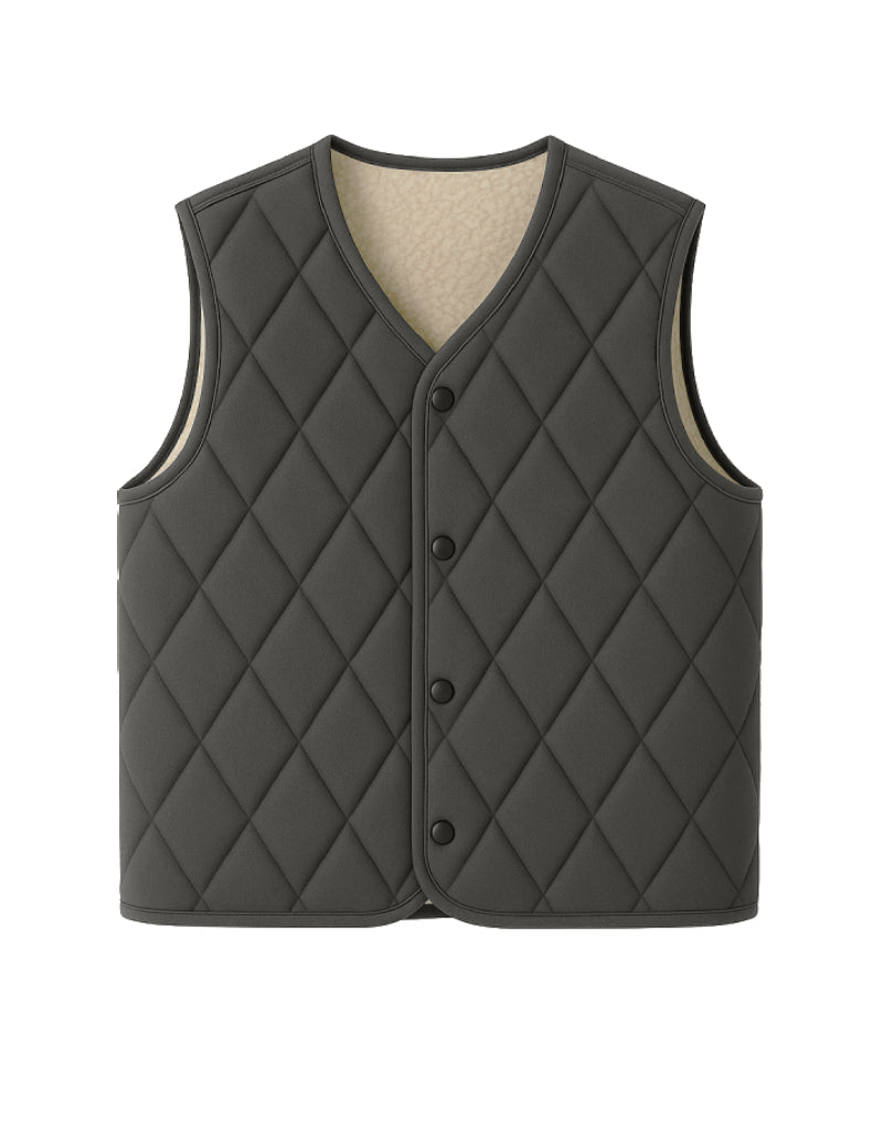 Gilet sans manche gris pour homme - Élégance Décontractée