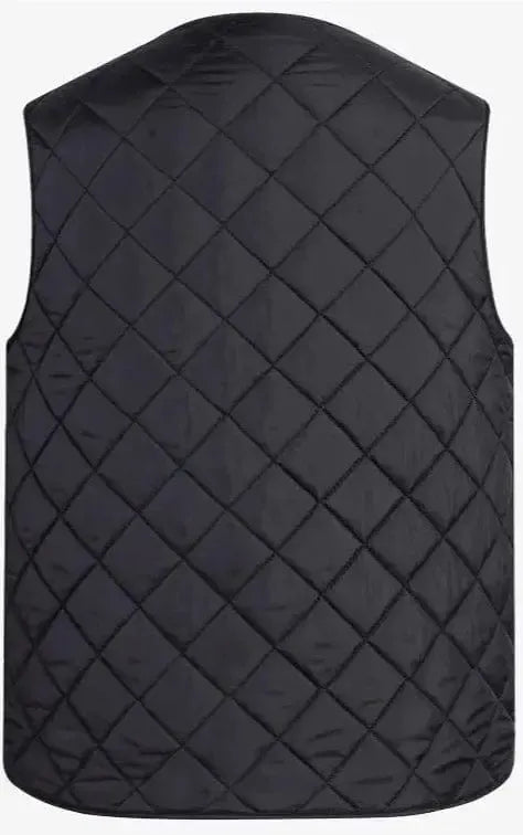 Gilet Matelassé Noir Élégance