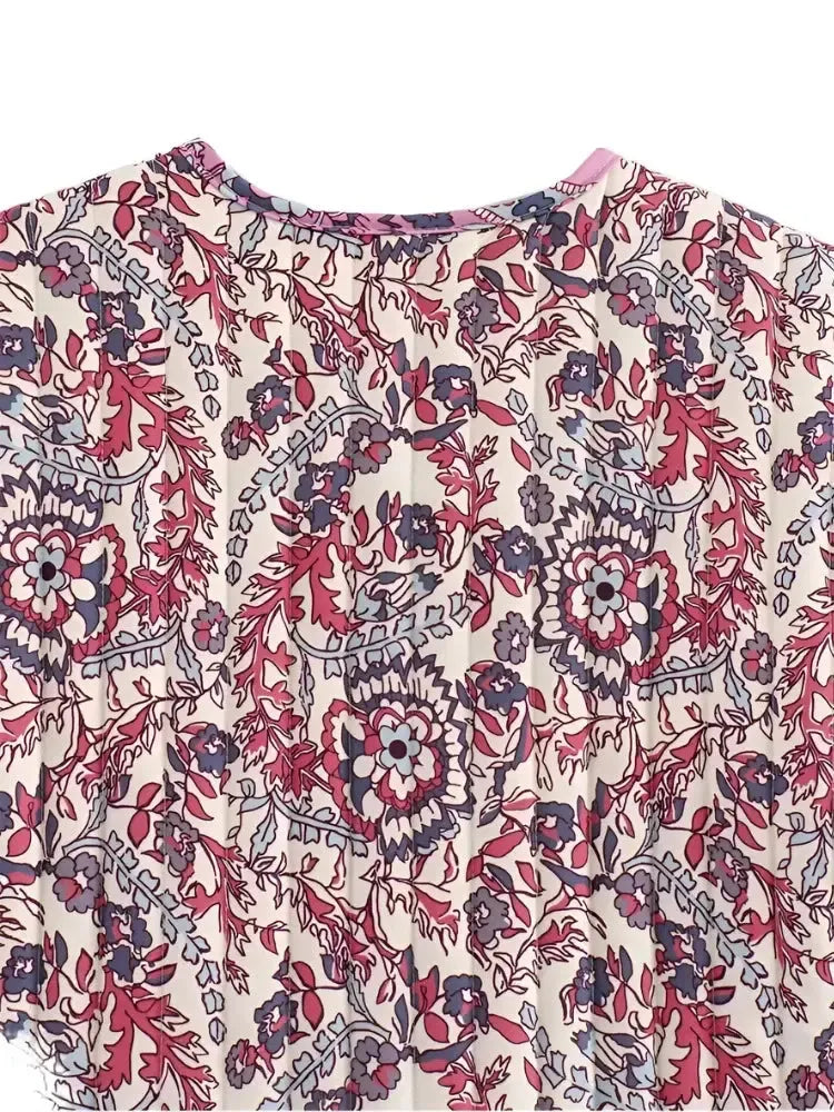 Gilet Matelassé Sans Manche Éclat Floral