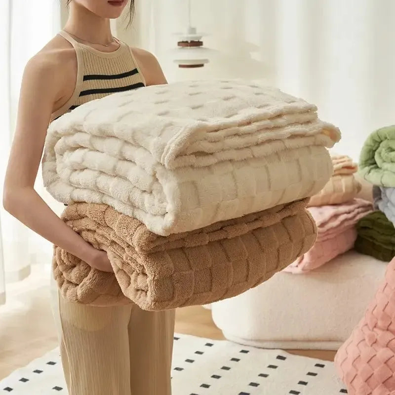 Plaid Matelassé Confort Café Crème Chic