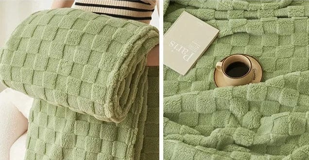 Plaid Matelassé Confort Émeraude Olive