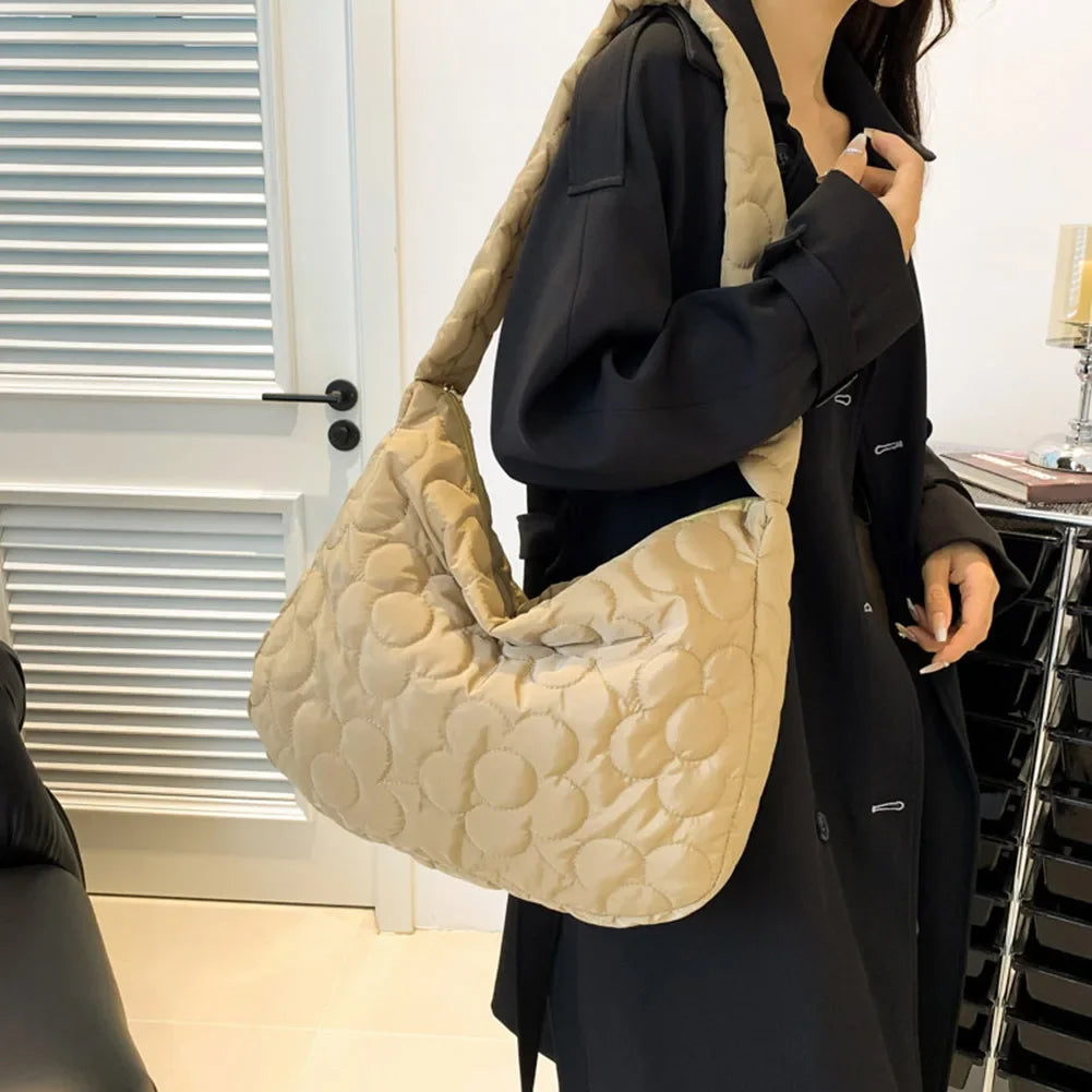 Sac fleuri matelassé Élégance