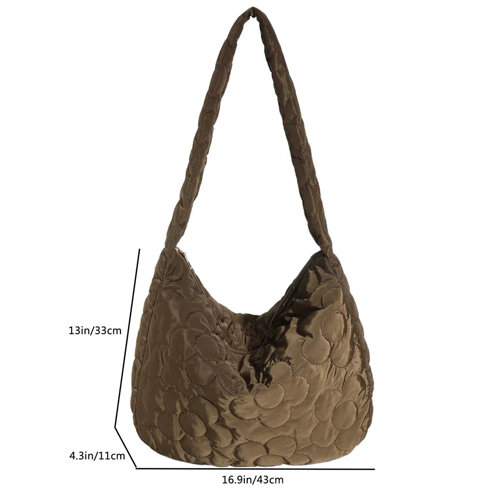 Sac fleuri matelassé Élégance