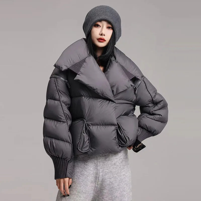 Doudoune Asymétrique Élégance Femme
