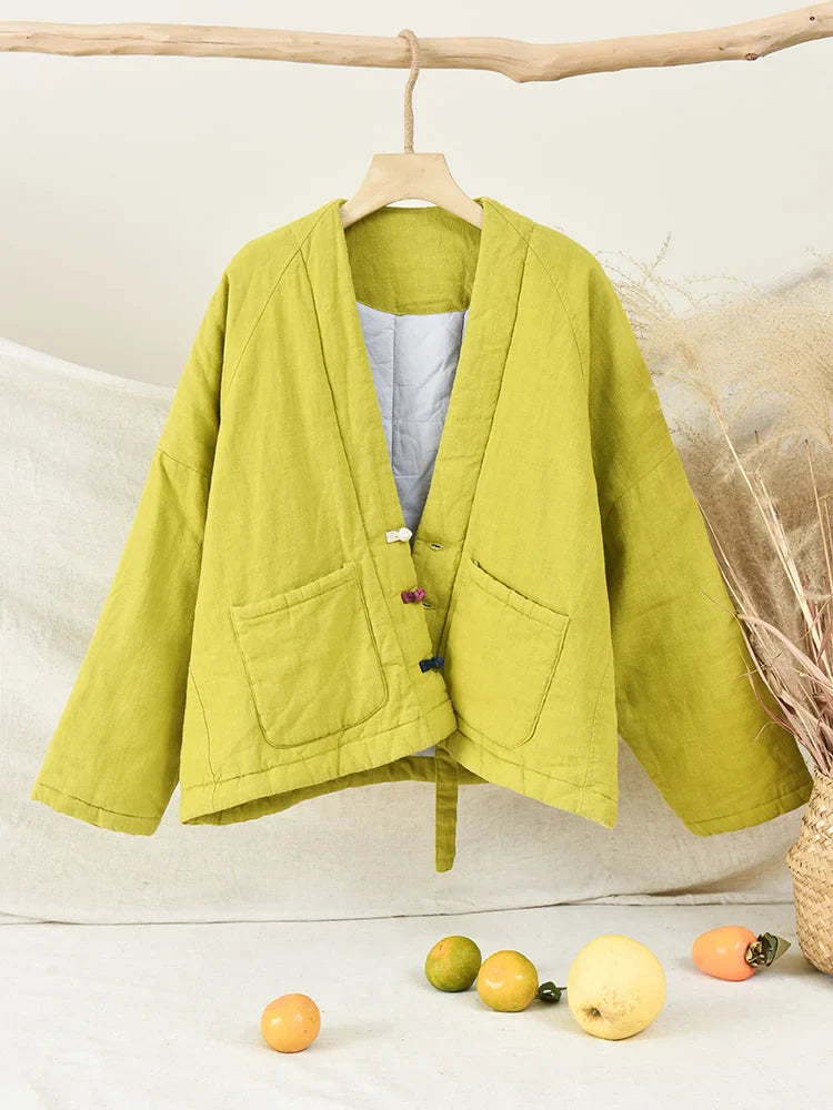 Veste Chinoise Matelassée Femme Élégance