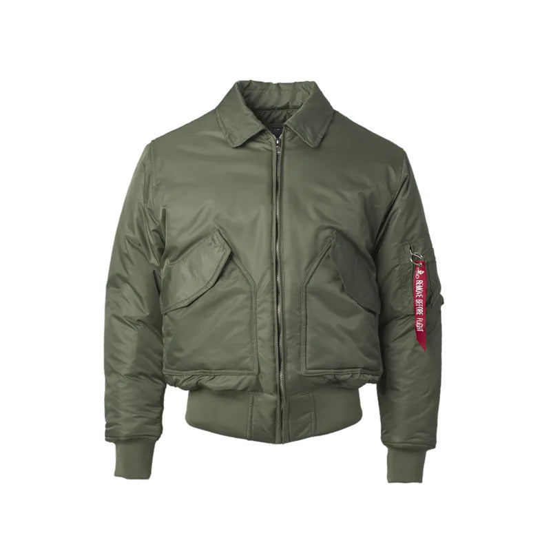 Veste Bomber Matelassée Homme en Vert Élégant