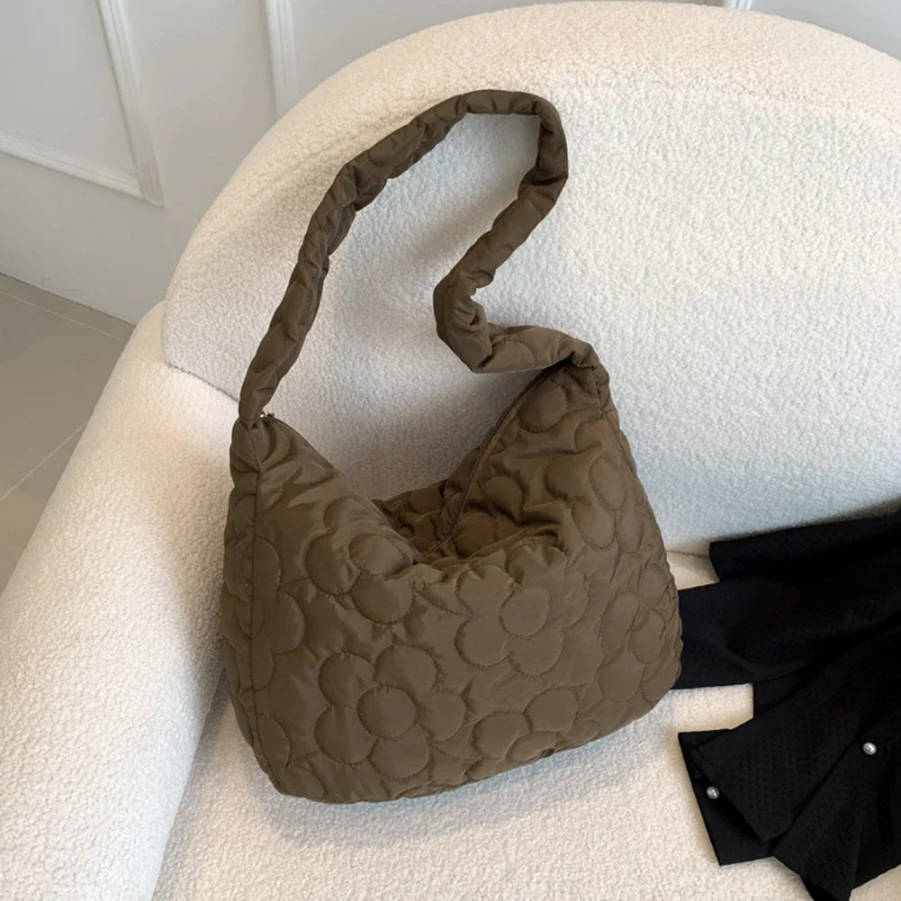 Sac fleuri matelassé Élégance