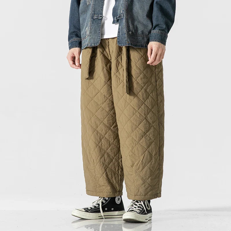 Pantalon Matelassé Homme Élégance Active