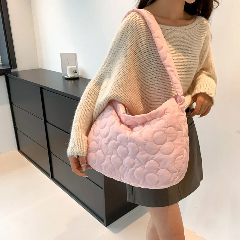 Sac fleuri matelassé Élégance