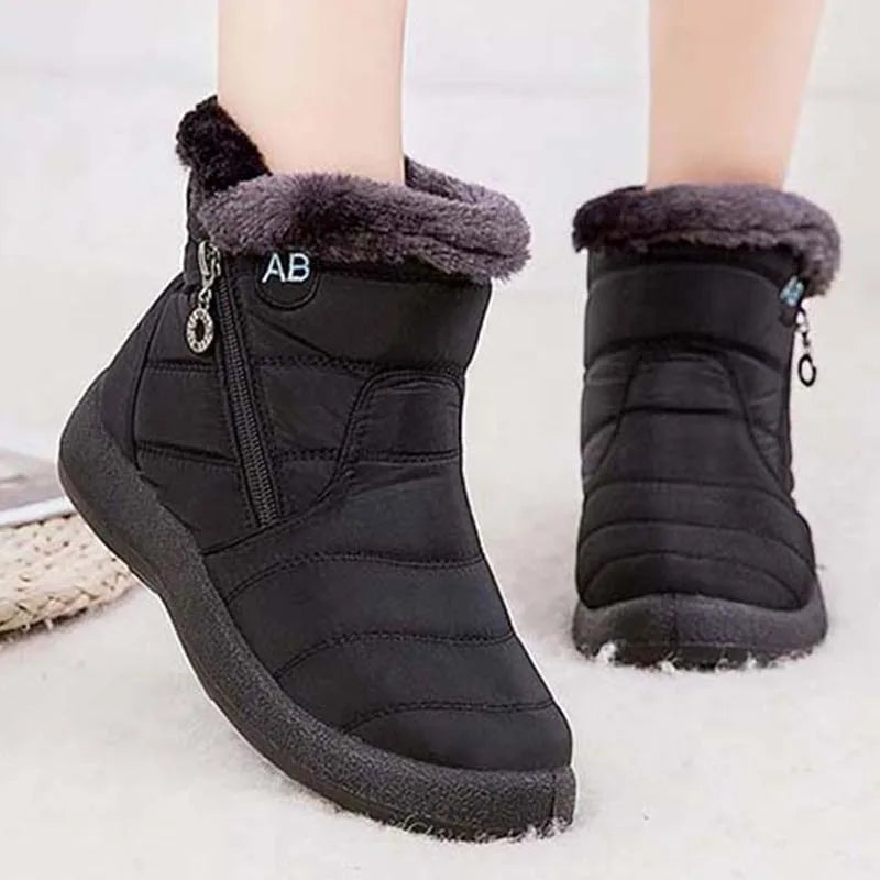 Bottes Matelassées Noires Élégance
