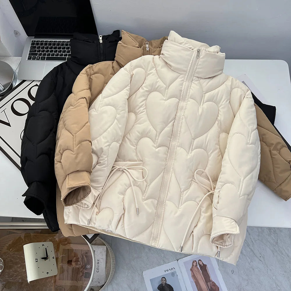 Veste Matelassée Cœur Élégance