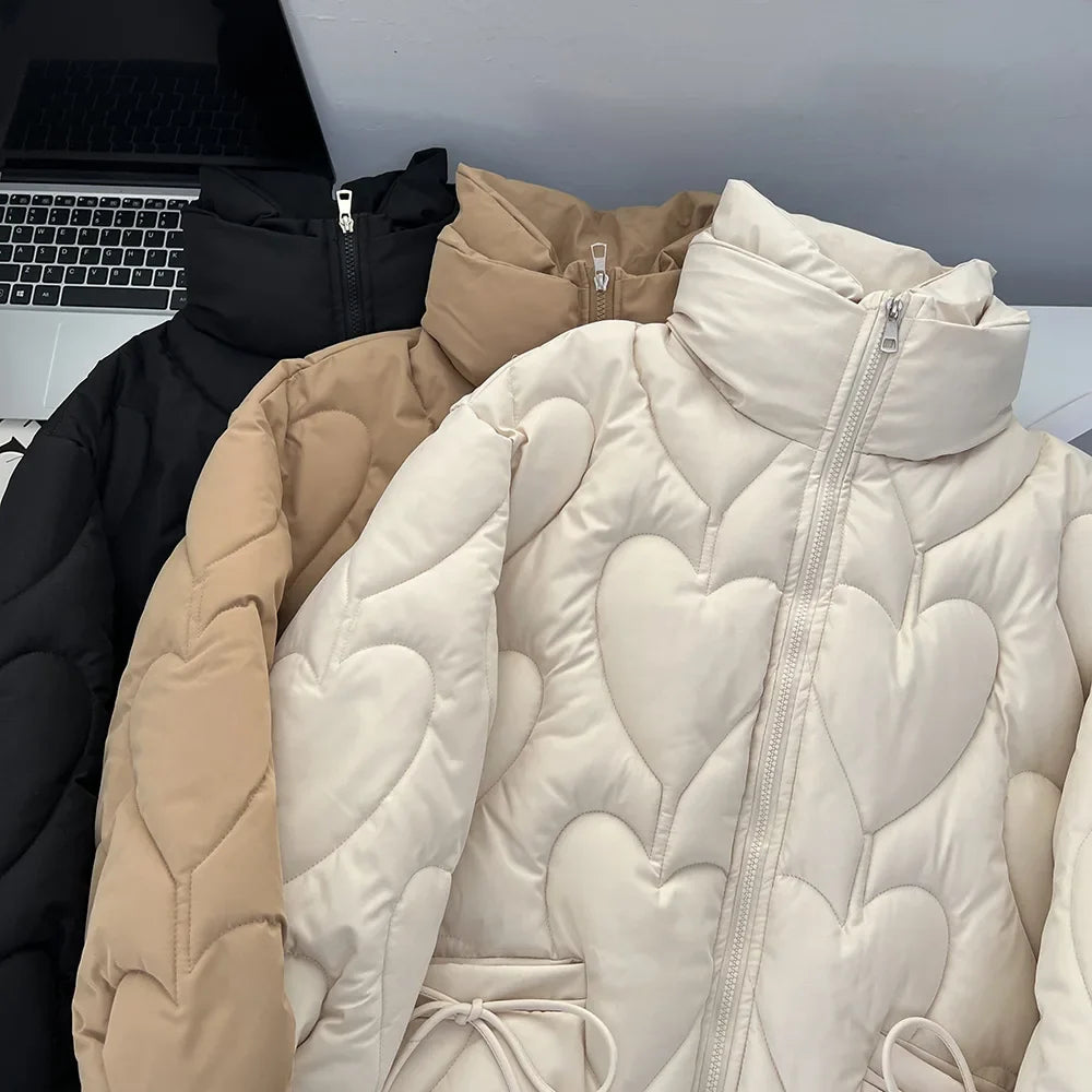 Veste Matelassée Cœur Élégance