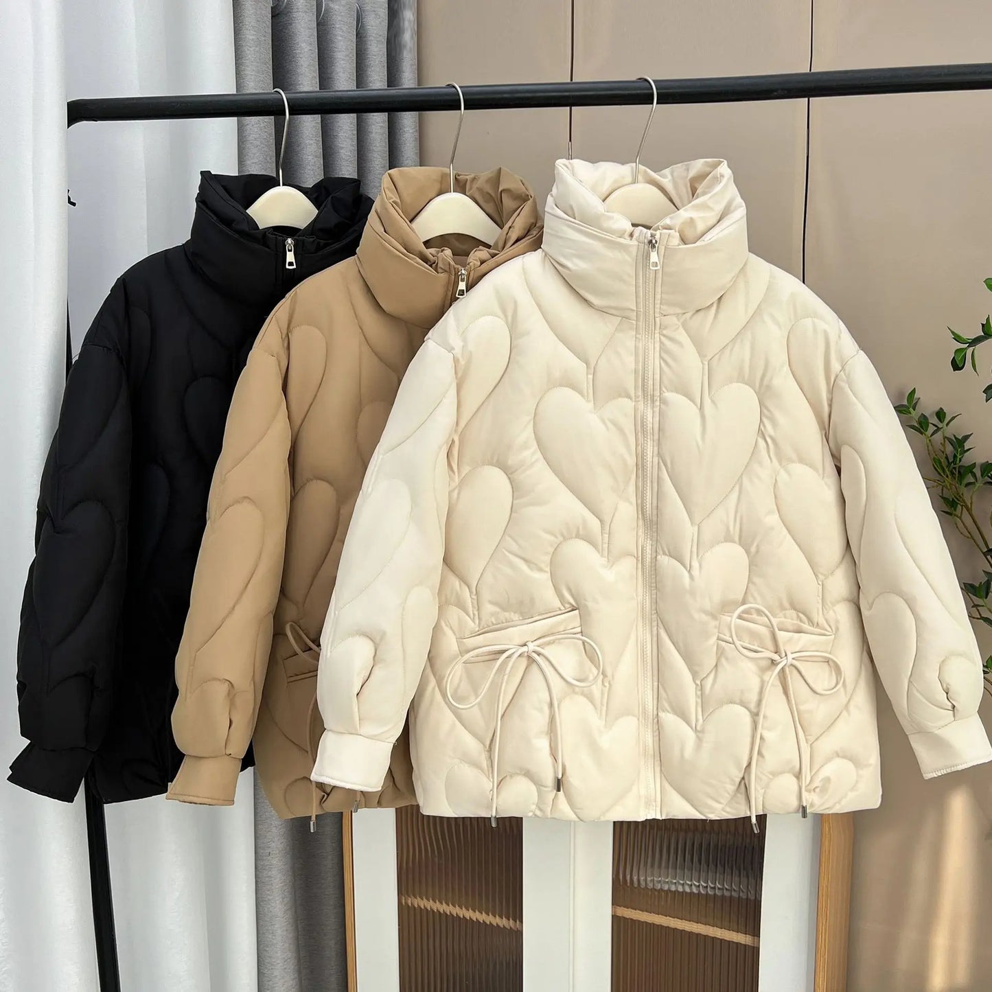 Veste Matelassée Cœur Élégance