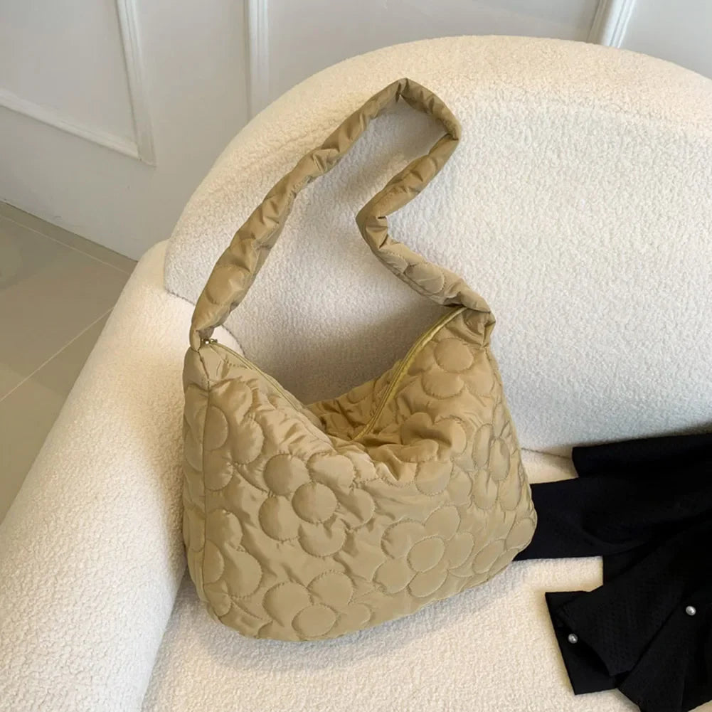 Sac fleuri matelassé Élégance
