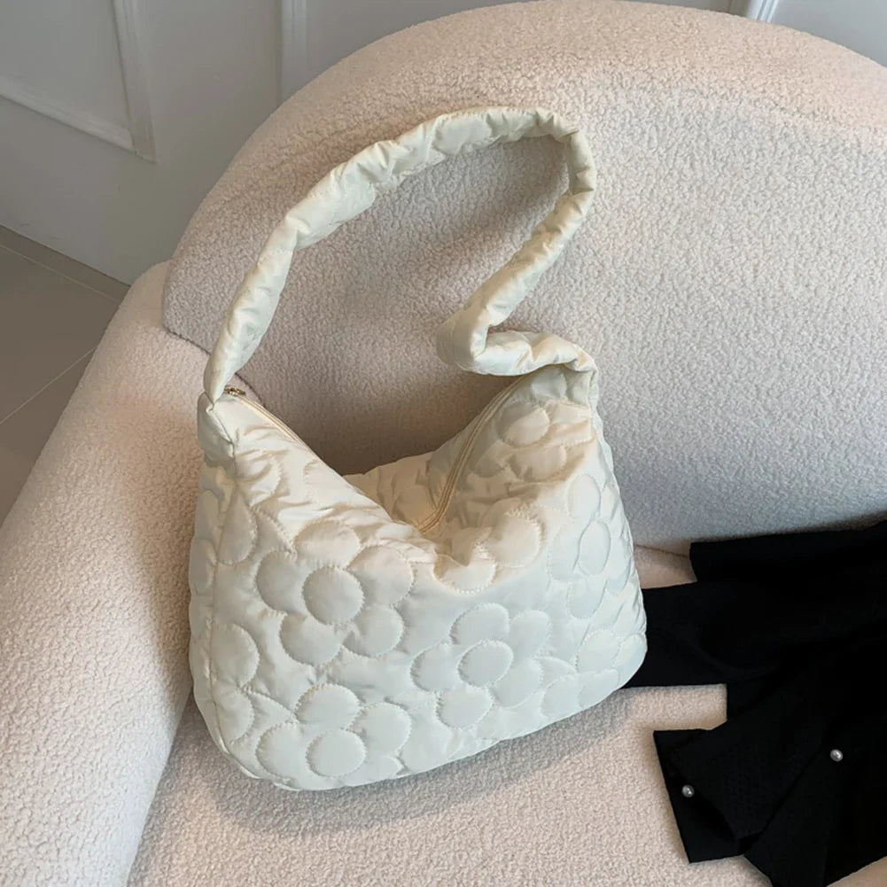 Sac fleuri matelassé Élégance