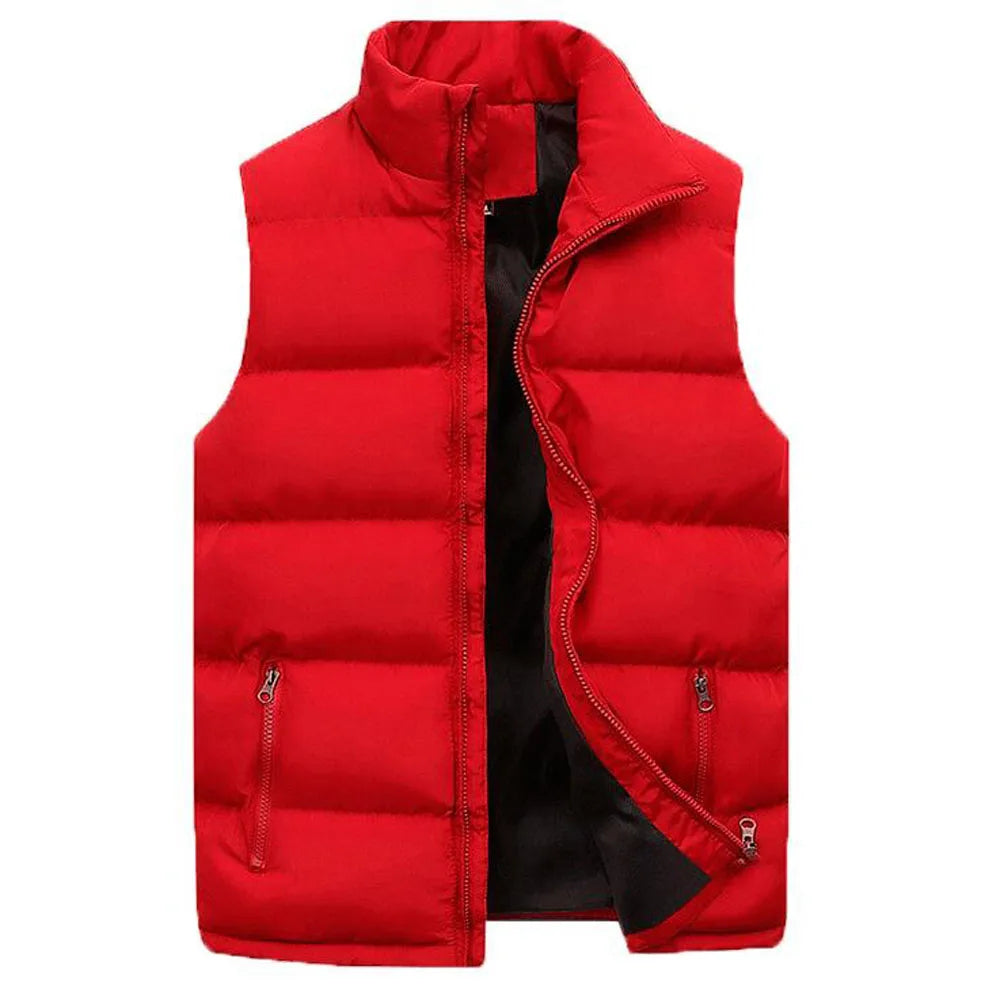 Doudoune Rouge Homme Sans Manches - Élégance et Confort