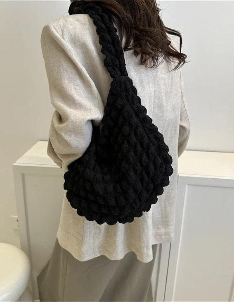 Sac Noir Matelassé Élégance