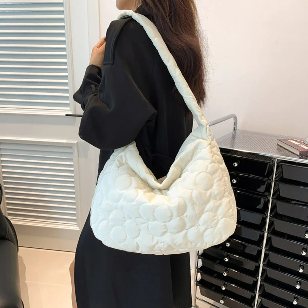 Sac fleuri matelassé Élégance