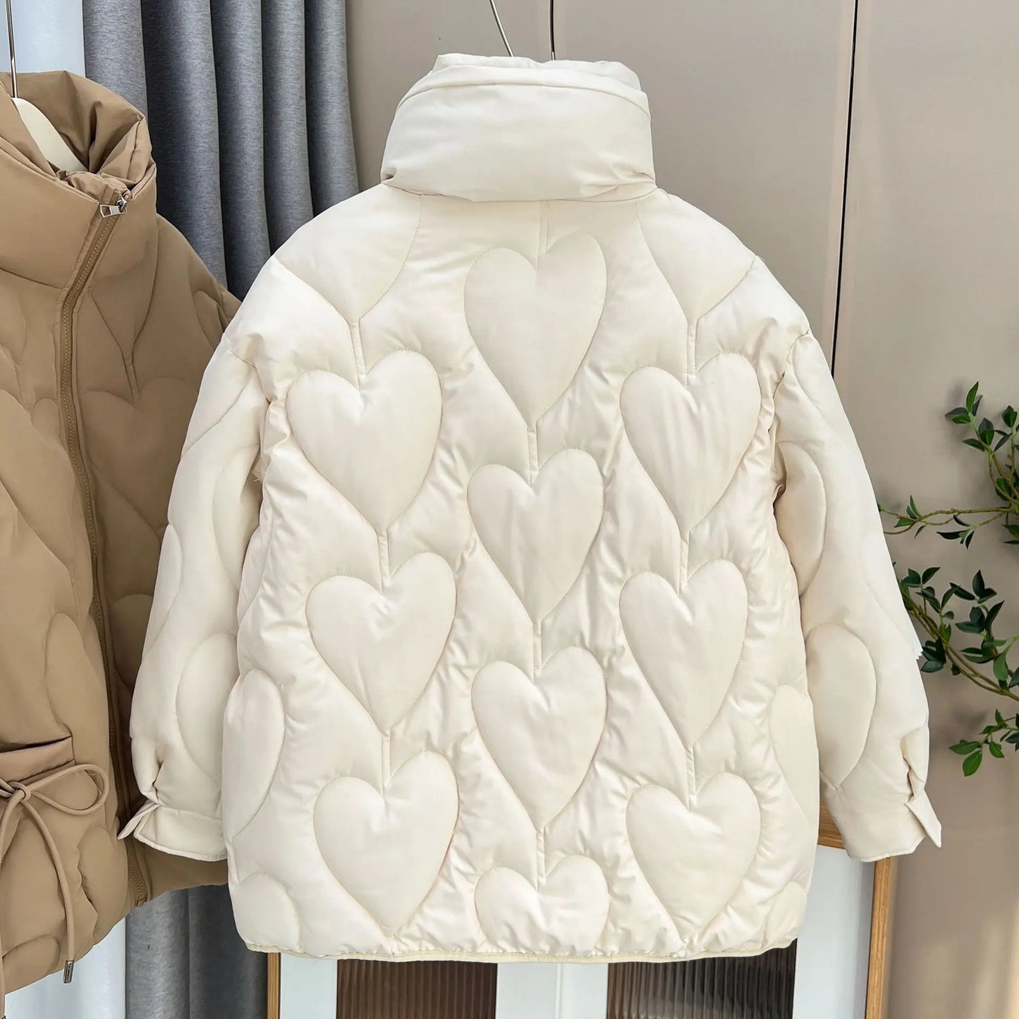 Veste Matelassée Cœur Élégance