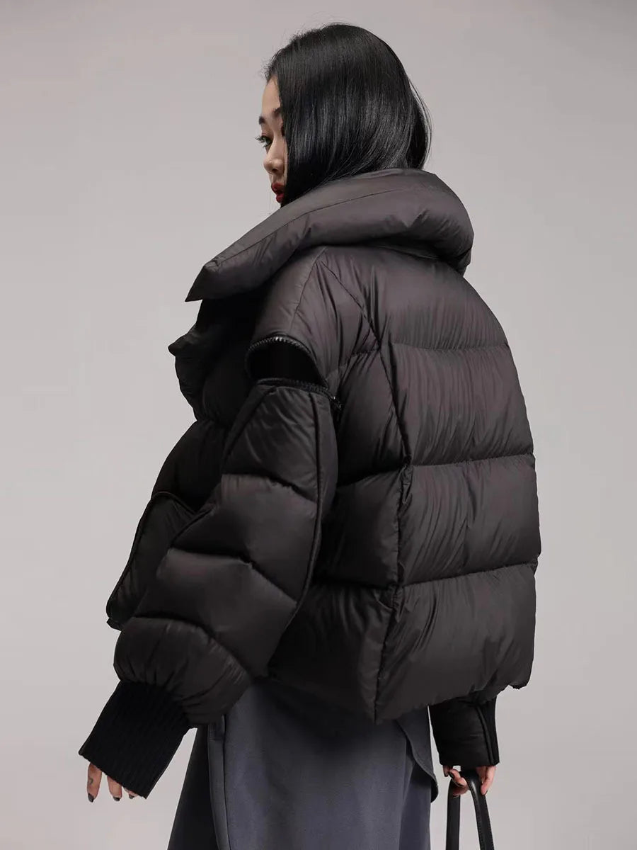 Doudoune Asymétrique Élégance Femme