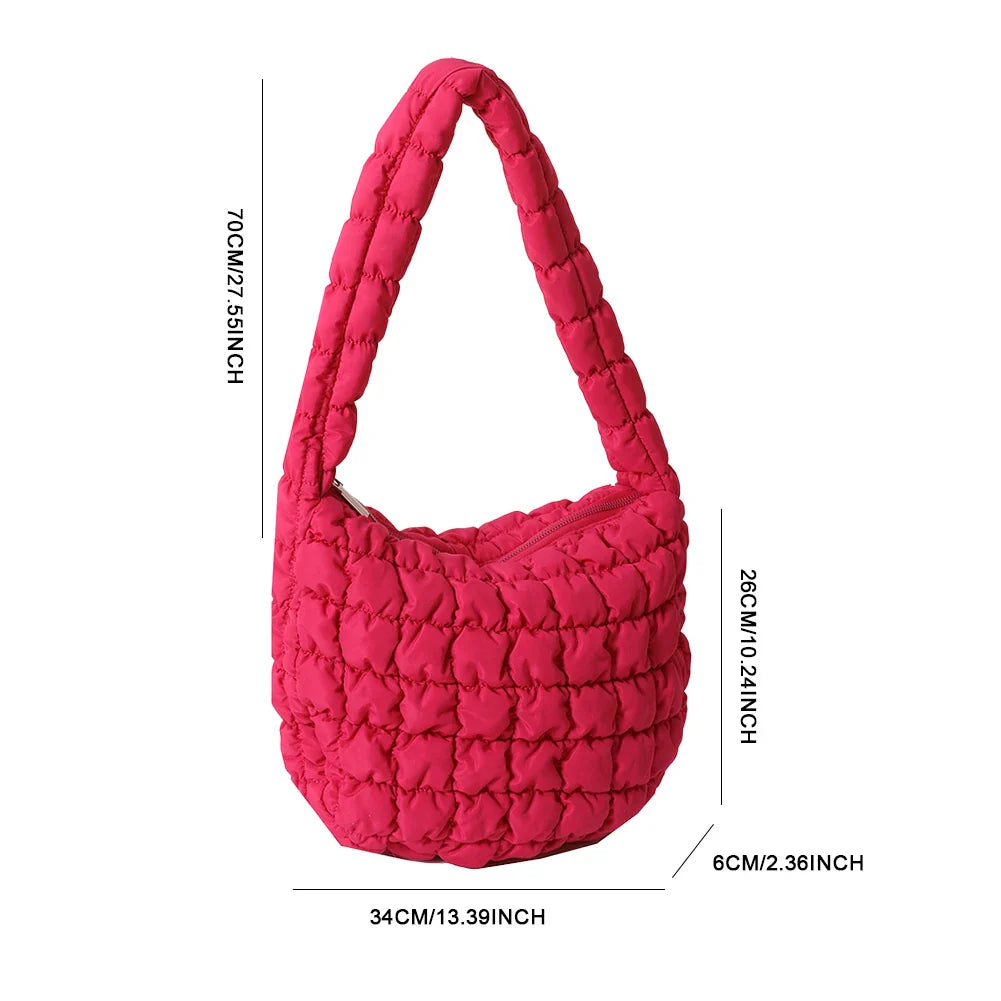 Sac matelassé Rouge Élégance