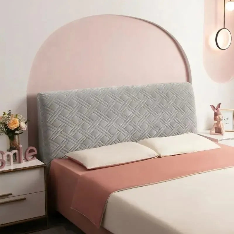 Tête de Lit Housse Matelassée Élégance Gris