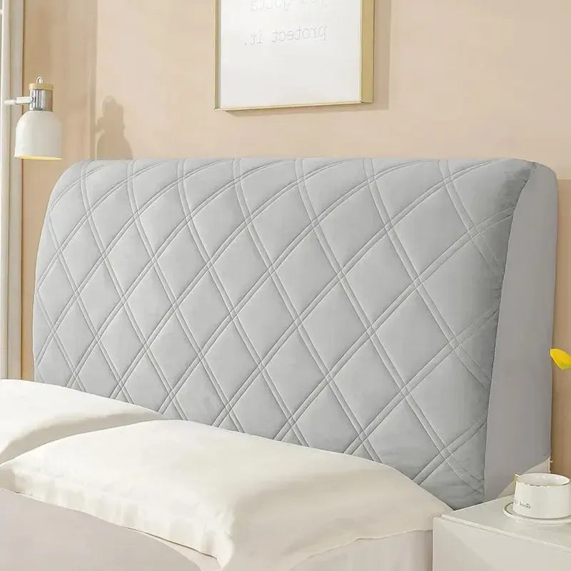 Tête de lit Housse Matelassée Velvet Chic Gris Light