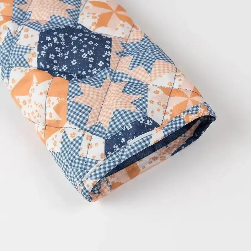 Veste Matelassée Réversible en Bleu Élégant