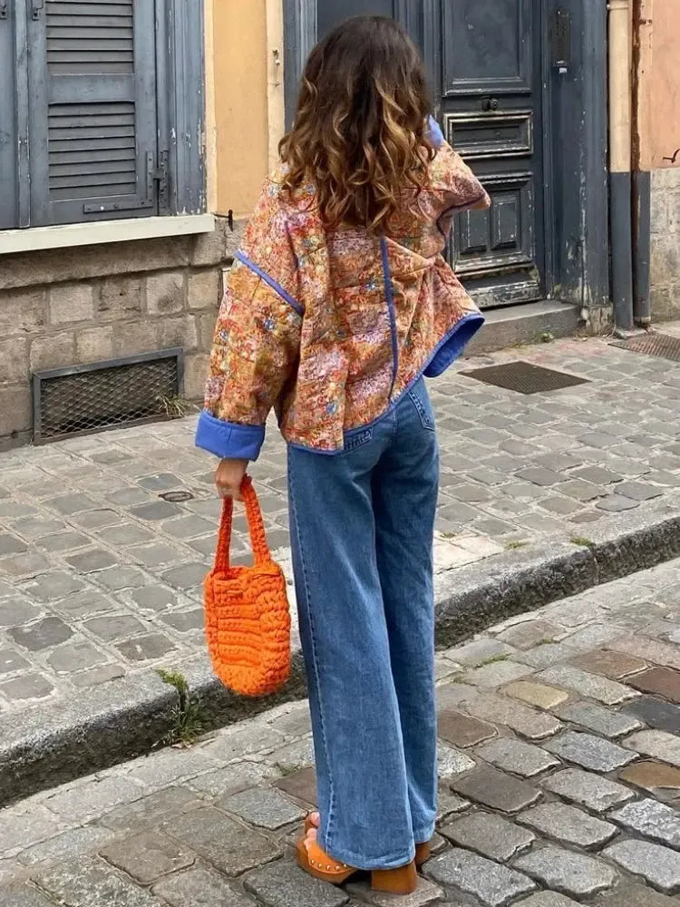 Veste Matelassée Couture Imprimée