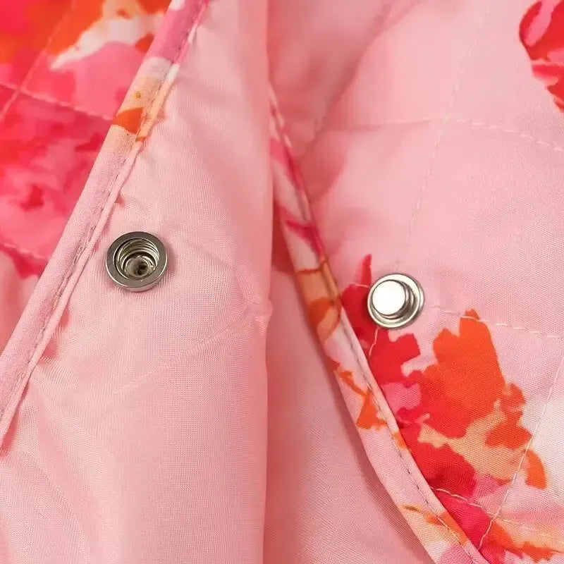Veste Matelassée Éclatante Pink