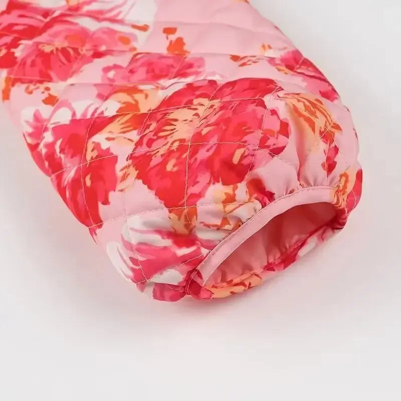 Veste Matelassée Éclatante Pink