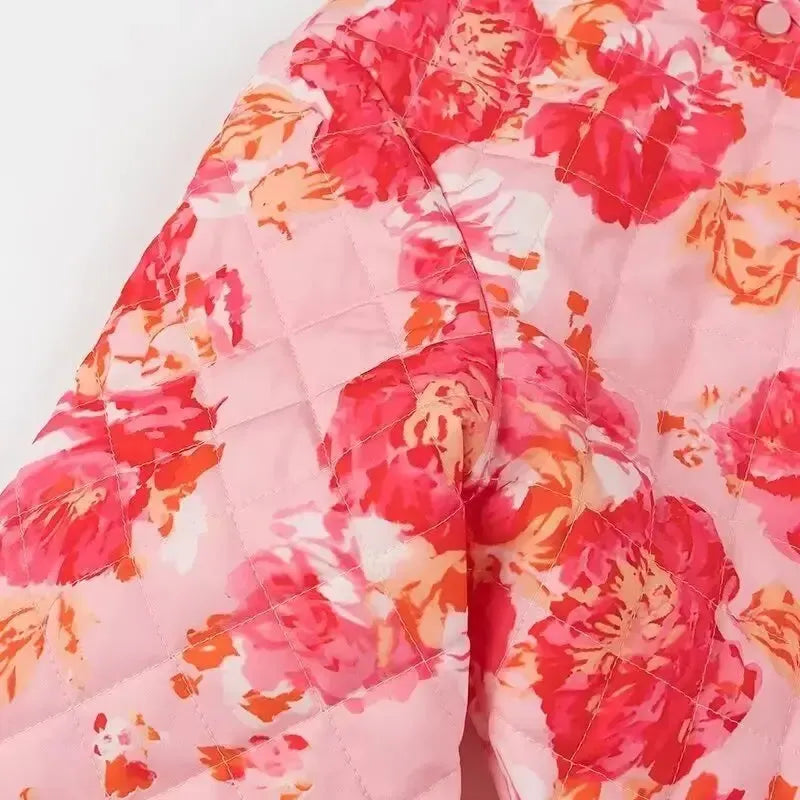 Veste Matelassée Éclatante Pink