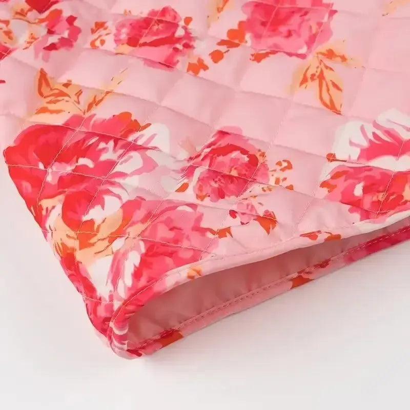 Veste Matelassée Éclatante Pink