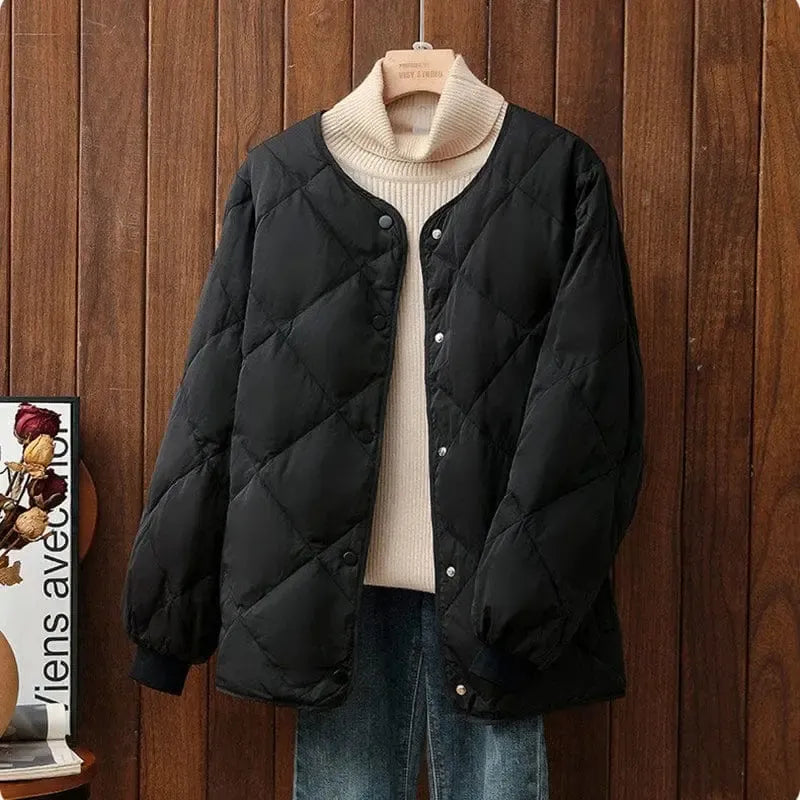 Veste Matelassée Casual Ébène