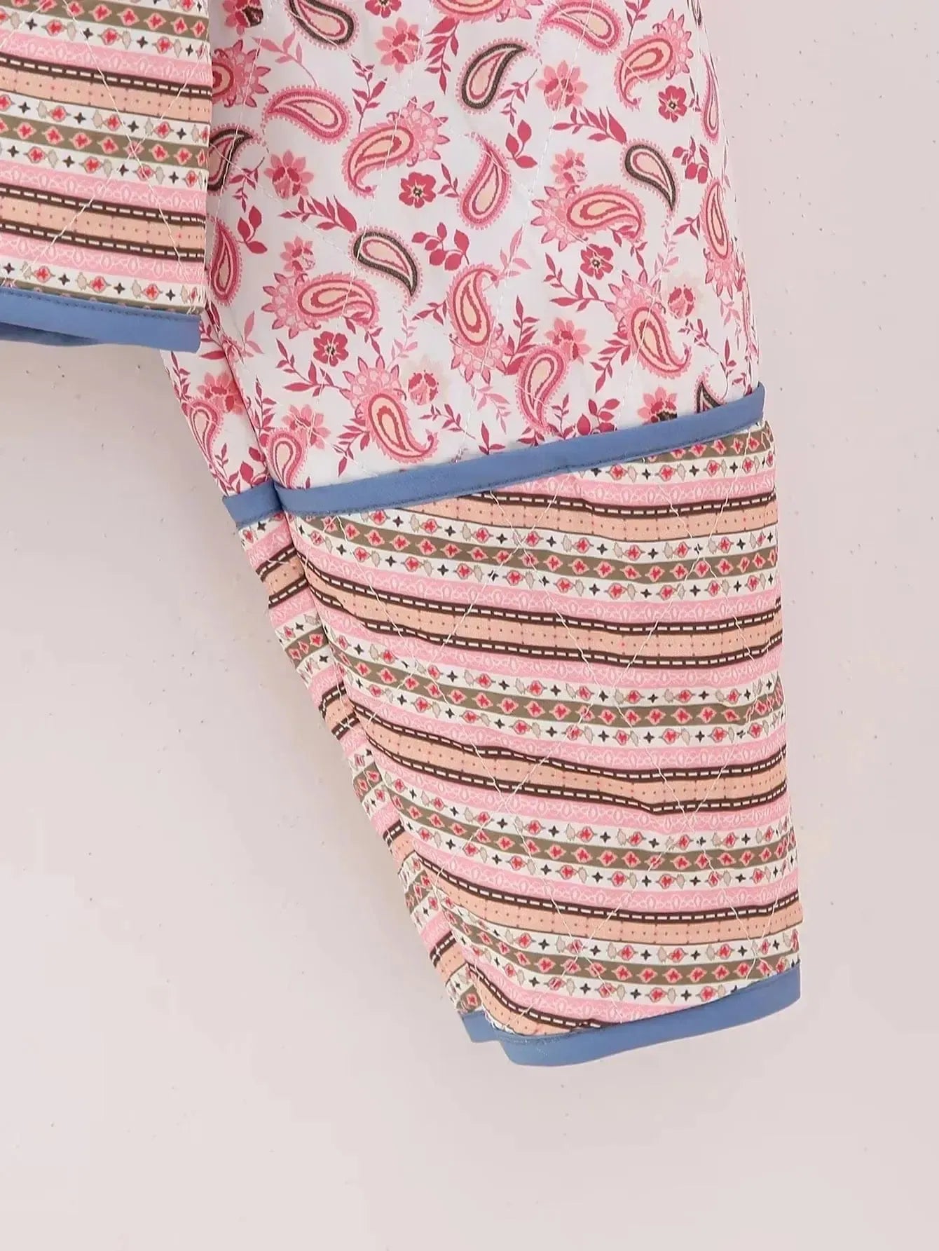 Veste réversible fleuri matelassée Chic & Confort