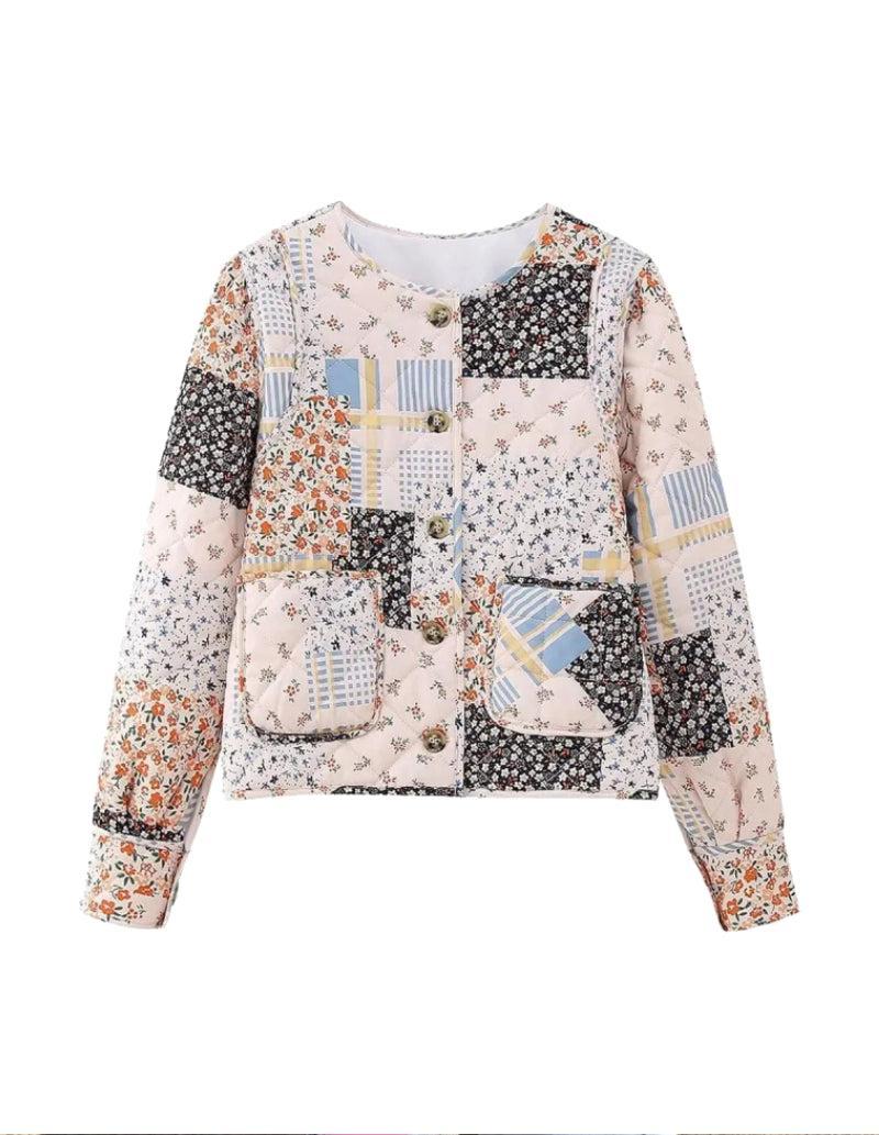 Veste Matelassée Patchwork Éléganza