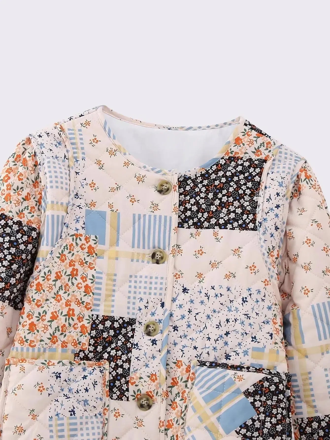 Veste Matelassée Patchwork Éléganza