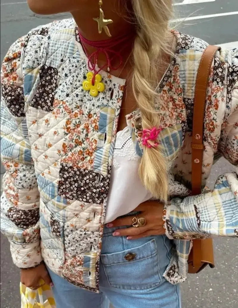 Veste Matelassée Patchwork Éléganza