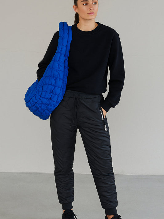 Sac matelassé en bleu élégant