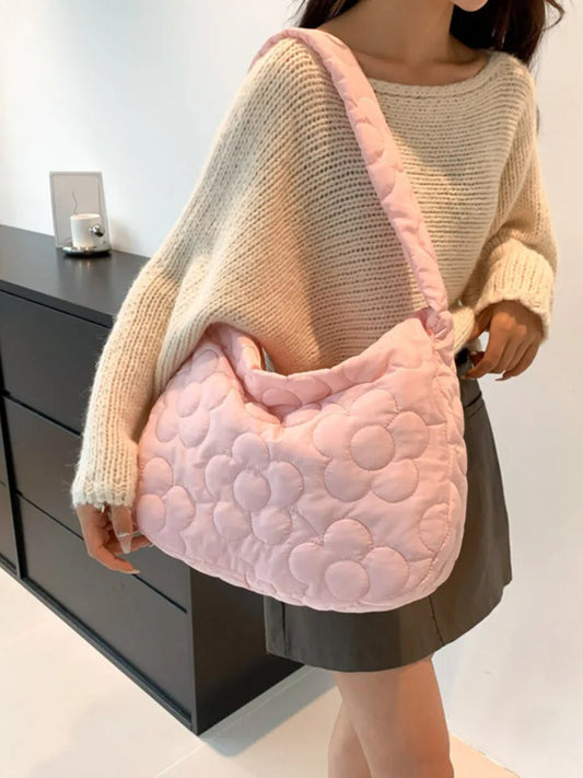 Sac fleuri matelassé Élégance