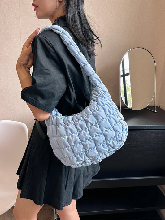 Sac Matelassé Gris Élégance